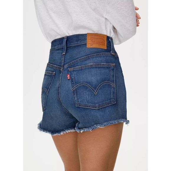 Levi's Premium 501 High Rise Jean Shorts Silver Lake Distressed Sz 28 NWT - Picture 5 of 15